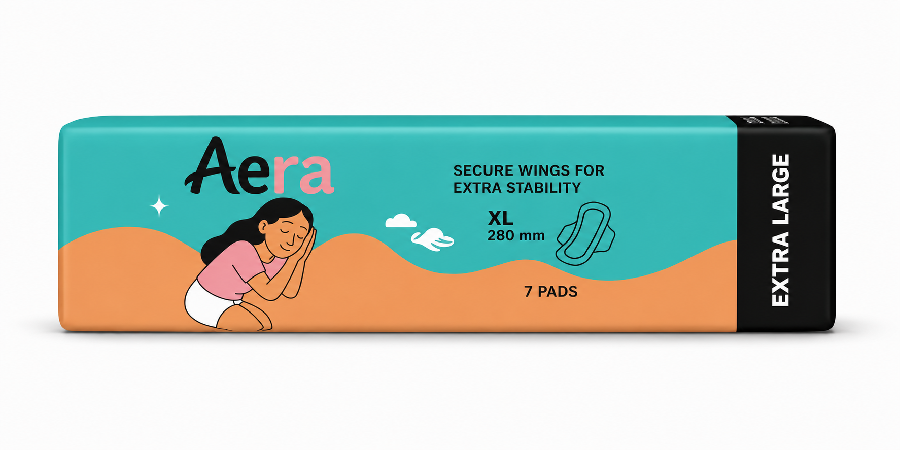 Aera sanitary pad Cotton 280mm XL (7pcs)